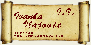 Ivanka Vlajović vizit kartica